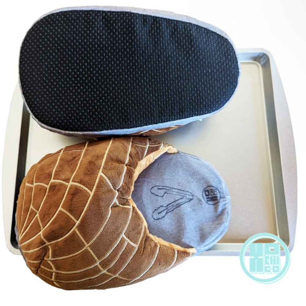 Brown Concha Pantuflas Slippers